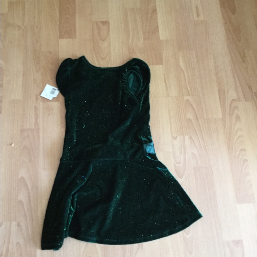 Holiday editions color green dress m/m(7/8) - Picture 2 of 5